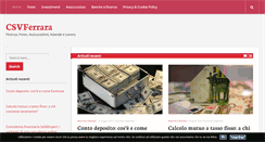 Desktop Screenshot of csvferrara.it